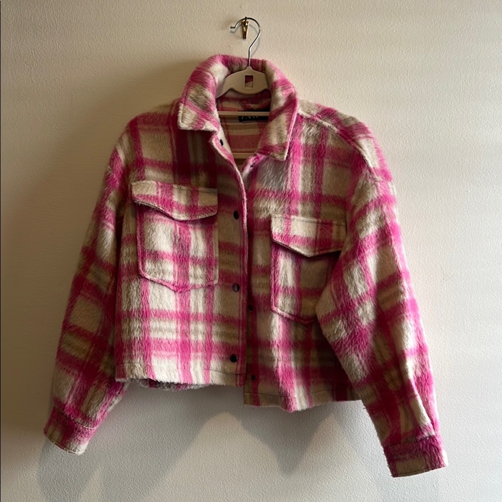 Zara Pink and White Jacket